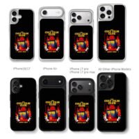 Cult Film Club retro flaming TV creepy eyes adult only art Chris Brown Phone Case Black Electroplated Silver For Iphone 11 To 17