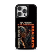 Daenerys Targaryen Drogon Dracarys GoT art iPhone 16 Pro Max Black Case