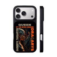 Daenerys Targaryen Drogon Dracarys GoT art iPhone 17 Pro Max Black Case