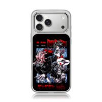 Dandadan anime Okarun Momo Turbo Granny art print iPhone 17 Pro Max Electroplated Silver Case1