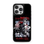 Dandadan anime Okarun Tatsu Momo Ayase lucky cat art iPhone 16 Pro Max Black Case