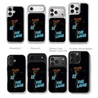 Dark lamb Worthy Is The Lamb on black background Chris Brown Phone Case Black Electroplated Silver For Iphone 11 To 17