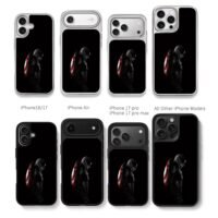 Dark side Captain America shield black background Chris Brown Phone Case Black Electroplated Silver For Iphone 11 To 17