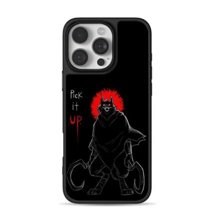 Dark werewolf with sickles Pick it up red halo iPhone 16 Pro Max Black Case