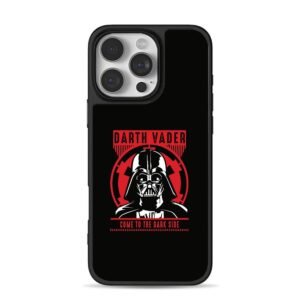 Darth Vader Come to Dark Side imperial logo iPhone 16 Pro Max Black Case