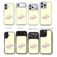 Daydream Darling pink blue stars on pale yellow Chris Brown Phone Case Black Electroplated Silver For Iphone 11 To 17