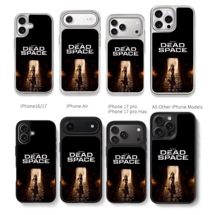 Dead Space Isaac Clarke in dark spaceship hallway Chris Brown Phone Case Black Electroplated Silver For Iphone 11 To 17