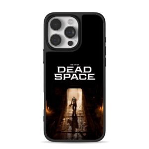 Dead Space Isaac Clarke in dark spaceship hallway iPhone 16 Pro Max Black Case