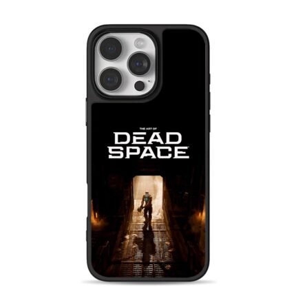 Dead Space Isaac Clarke in dark spaceship hallway iPhone 16 Pro Max Black Case