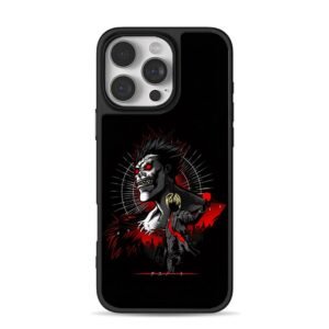 Death Note dark anime art Ryuk Light Yagami apple iPhone 16 Pro Max Black Case
