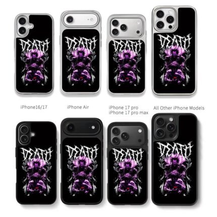 Death Note Ryuk Light Yagami death metal anime art Chris Brown Phone Case Black Electroplated Silver For Iphone 11 To 17