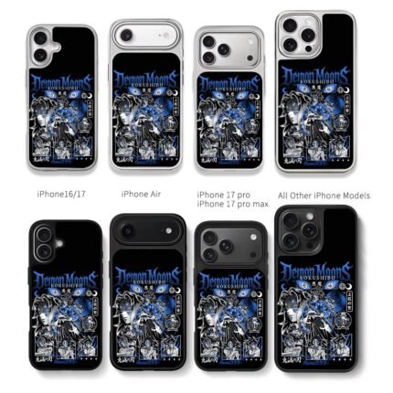 Demon Slayer Kokushibo Upper Moon 1 anime graphic design Chris Brown Phone Case Black Electroplated Silver For Iphone 11 To 17