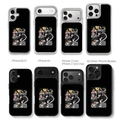 Demon Slayer Obanai Iguro Snake Hashira manga art Chris Brown Phone Case Black Electroplated Silver For Iphone 11 To 17