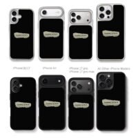 Everything will Be Ok note art Chris Brown Phone Case Black Electroplated Silver For Iphone 11 To 17