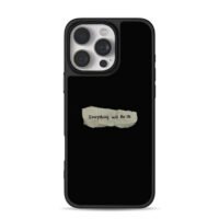 Everything will Be Ok note art iPhone 16 Pro Max Black Case