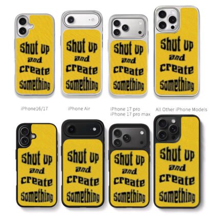 Shut up and create something Chris Brown Phone Case Black Electroplated Silver For Iphone 11 To 17