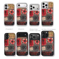 Stranger Things demogorgon art Chris Brown Phone Case Black Electroplated Silver For Iphone 11 To 17