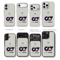 10 Scuderia AlphaTauri F1 bull logo Chris Brown Phone Case Black Electroplated Silver For Iphone 11 To 17