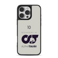 10 Scuderia AlphaTauri F1 bull logo iPhone 16 Pro Max Black Case