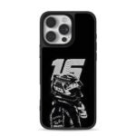 15 F1 racer helmet racing art iPhone 16 Pro Max Black Case
