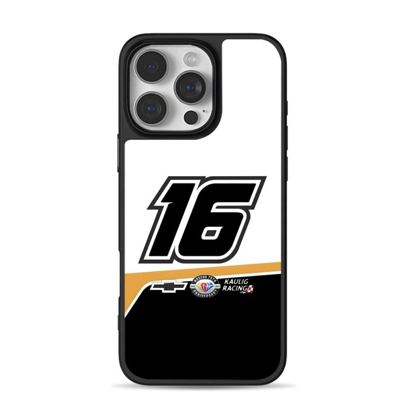 16 Kaulig Racing NASCAR Chevy iPhone 16 Pro Max Black Case