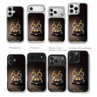 1966 Shelby GT350H 66 Mustang Chris Brown Phone Case Black Electroplated Silver For Iphone 11 To 17
