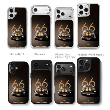 1966 Shelby GT350H 66 Mustang Chris Brown Phone Case Black Electroplated Silver For Iphone 11 To 17