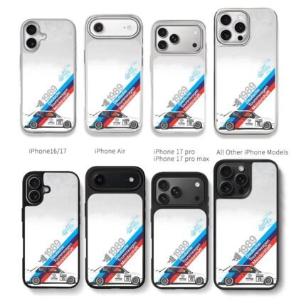 1989 BMW DTM touring race car Chris Brown Phone Case Black Electroplated Silver For Iphone 11 To 17