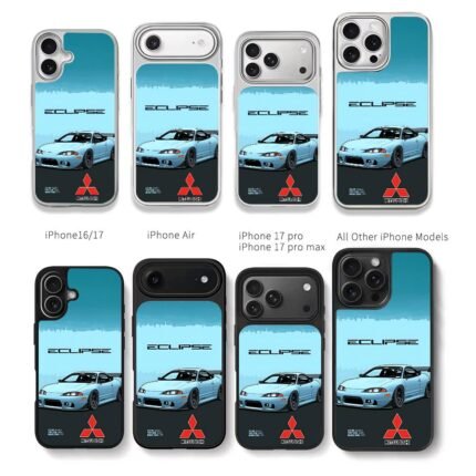 1999 Mitsubishi Eclipse tuned car Chris Brown Phone Case Black Electroplated Silver For Iphone 11 To 17