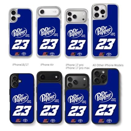 23 DrPepperDarkBerry23XIToyota Chris Brown Phone Case Black Electroplated Silver For Iphone 11 To 17