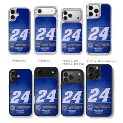 24 NAPA Hendrick racing livery Chris Brown Phone Case Black Electroplated Silver For Iphone 11 To 17