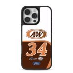 34 AW NASCAR Ford race livery iPhone 16 Pro Max Black Case
