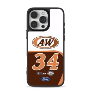 34 AW NASCAR Ford race livery iPhone 16 Pro Max Black Case