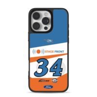 34 Ford NASCAR StageFront livery iPhone 16 Pro Max Black Case