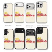 44 red F1 race car Pirelli logo Chris Brown Phone Case Black Electroplated Silver For Iphone 11 To 17