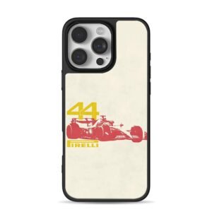 44 red F1 race car Pirelli logo Phone Case for iPhone 11-17 & Samsung Galaxy S24-S26