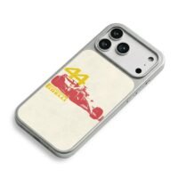 44 red F1 race car Pirelli logo iPhone 17 Pro Max Electroplated Silver Case2