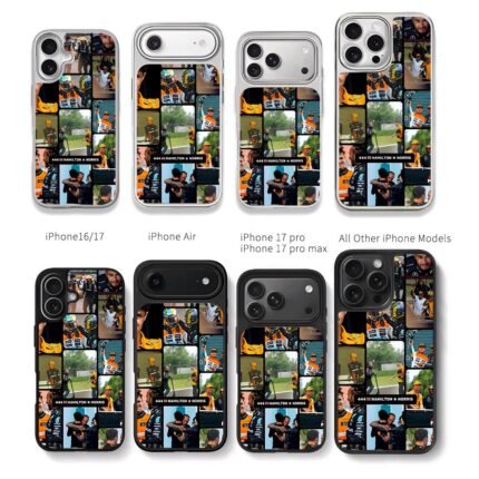 444 Hamilton Norris F1 collage Chris Brown Phone Case Black Electroplated Silver For Iphone 11 To 17