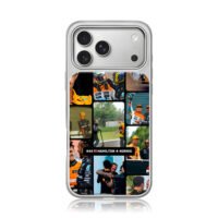 444 Hamilton Norris F1 collage iPhone 17 Pro Max Electroplated Silver Case1
