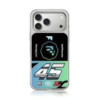 45 23XI Racing Toyota MoneyLion TR iPhone 17 Pro Max Electroplated Silver Case1