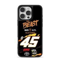 45 NASCAR livery Beast Monster 23XI iPhone 16 Pro Max Black Case
