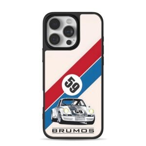 59 Brumos Porsche race car stripes iPhone 16 Pro Max Black Case