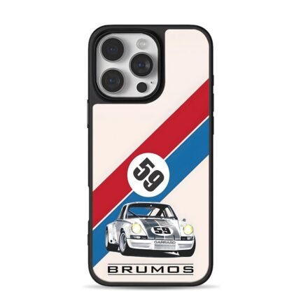 59 Brumos Porsche race car stripes iPhone 16 Pro Max Black Case
