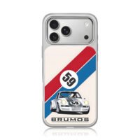 59 Brumos Porsche race car stripes iPhone 17 Pro Max Electroplated Silver Case1