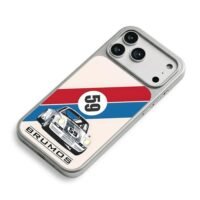 59 Brumos Porsche race car stripes iPhone 17 Pro Max Electroplated Silver Case2