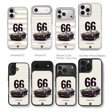 66 Shelby GT350H Fastback Chris Brown Phone Case Black Electroplated Silver For Iphone 11 To 17