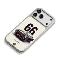 66 Shelby GT350H Fastback iPhone 17 Pro Max Electroplated Silver Case2
