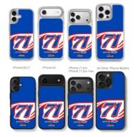 71 Spire Motorsports Chevy Chris Brown Phone Case Black Electroplated Silver For Iphone 11 To 17
