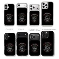75th Ranger Skull Snake Knife Chris Brown Phone Case Black Electroplated Silver For Iphone 11 To 17
