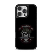 75th Ranger Skull Snake Knife iPhone 16 Pro Max Black Case